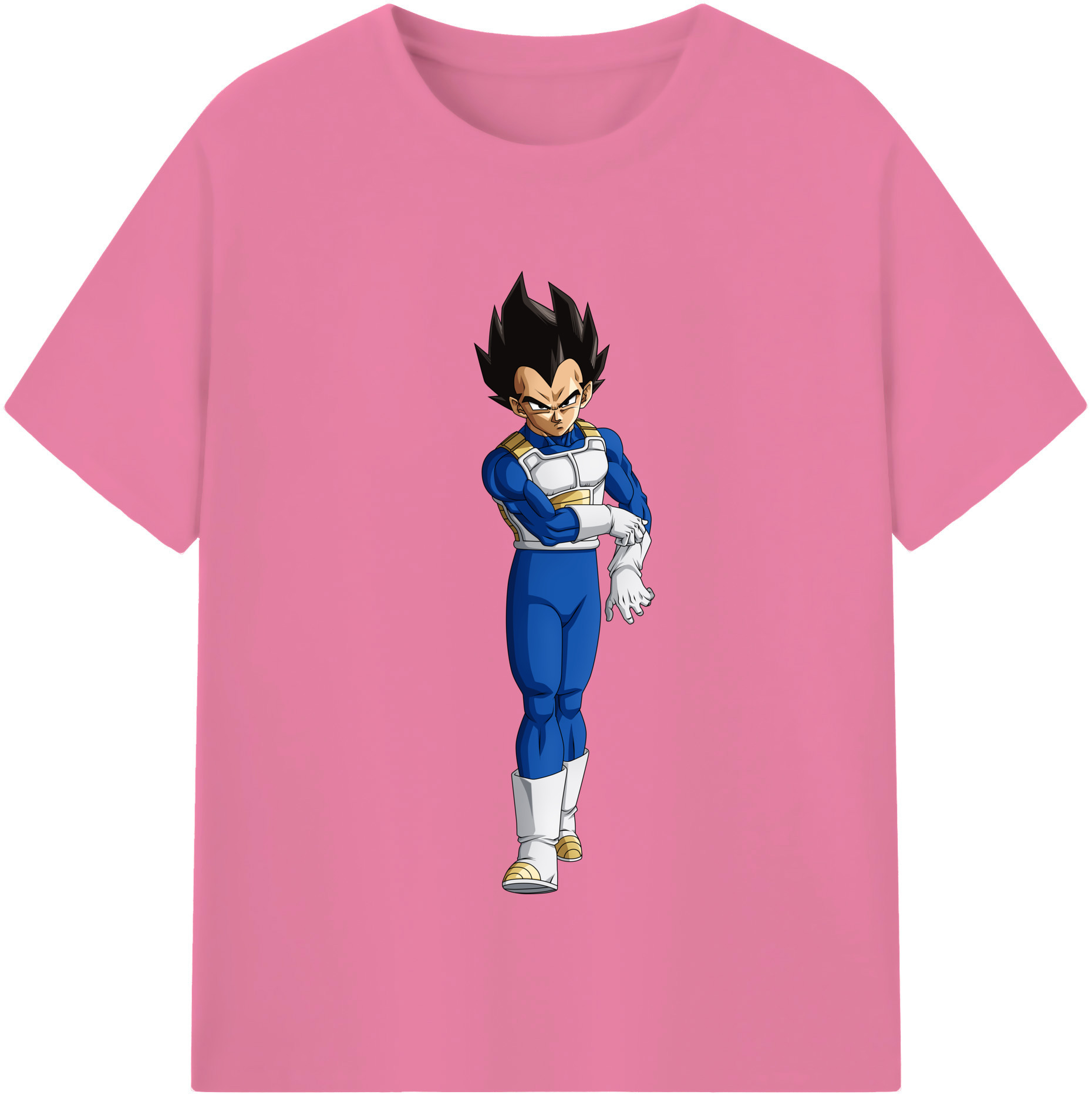 （画像用） ドラゴンボール ベジータ四世（Bejīta Yonsei）DRAGON BALL Vegeta IV 綿100％半袖Tシャツ（フロントプリント）